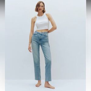 Cynthia High Rise Straight Cropped Jeans Kenai Size 27